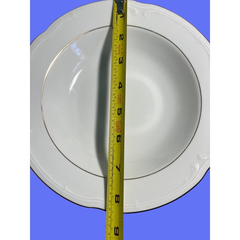 Set Of 4 Southington By Baum Fine China Soup Bowls Golden Rhapsody Pattern 8.5" - Picture 5 of 9